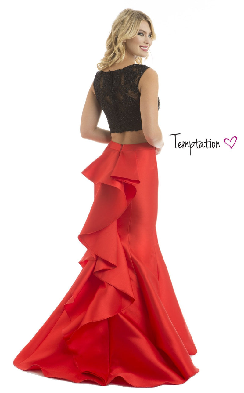 Temptation Dress 6051 Black/Red