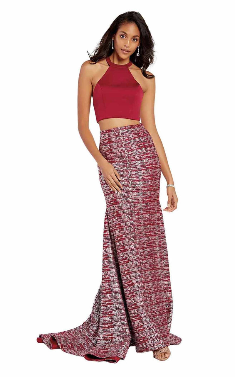 Alyce 60554 Sangria-Silver