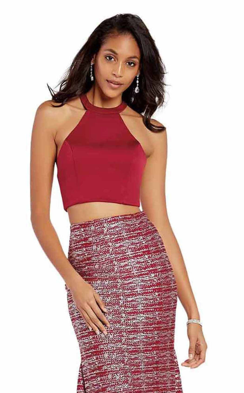 Alyce 60554 Sangria-Silver