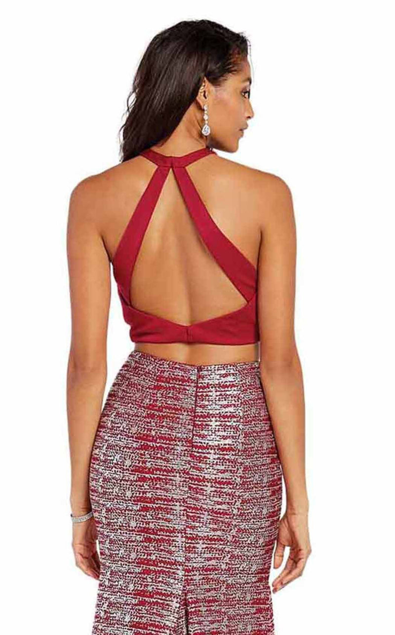 Alyce 60554 Sangria-Silver