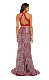 Alyce 60554 Sangria-Silver