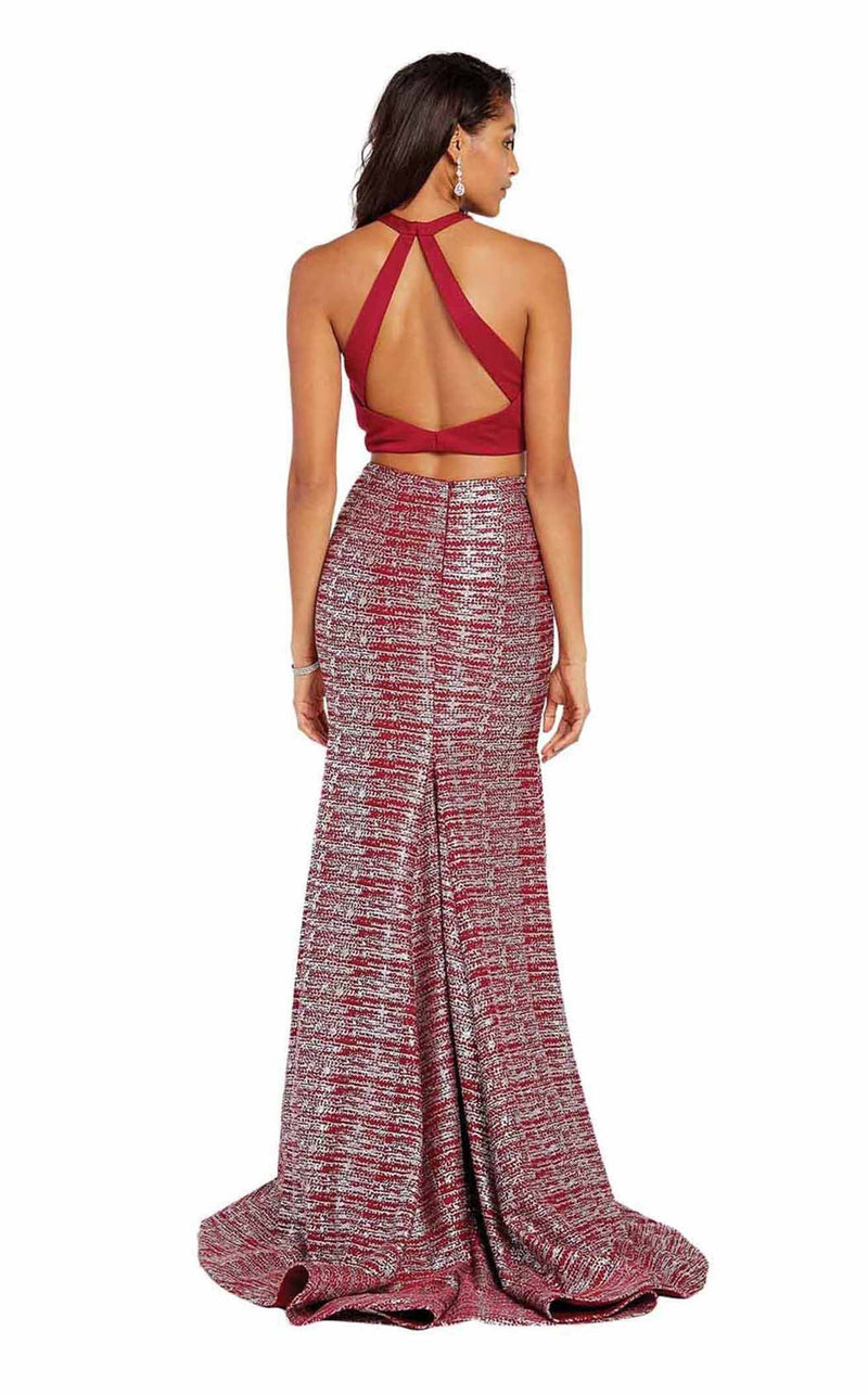 Alyce 60554 Sangria-Silver