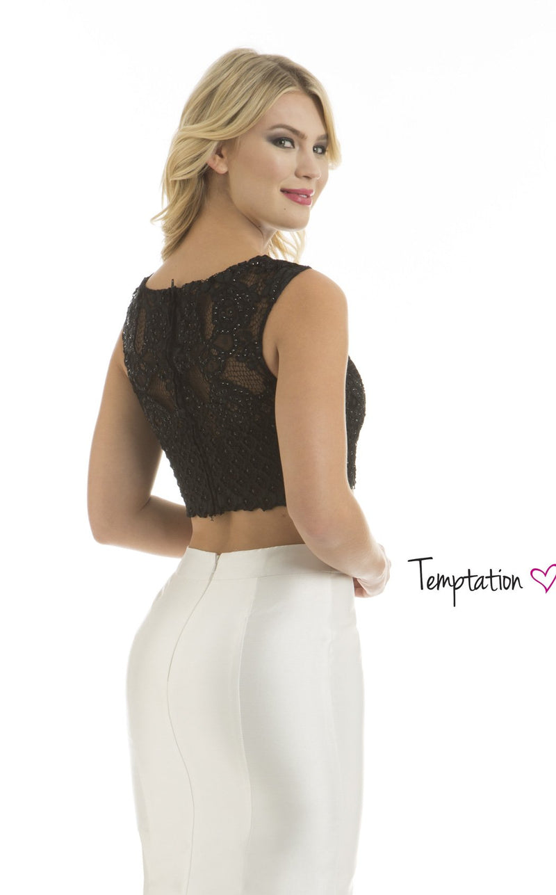 Temptation Dress 6065 Black/White