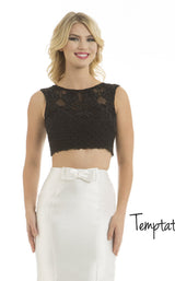 Temptation Dress 6065 Black/White