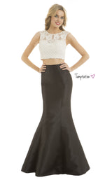 Temptation Dress 6065 White/Black