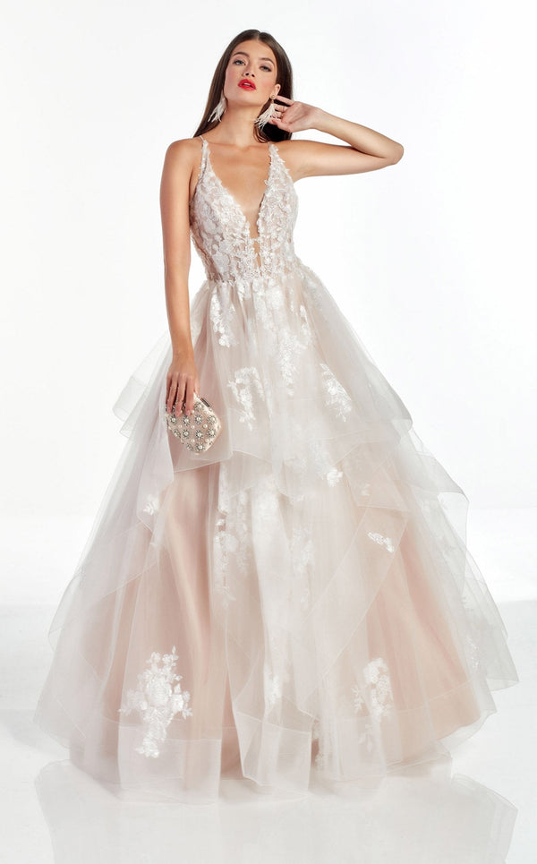 Alyce 60903 Diamond-White-Rose-Water