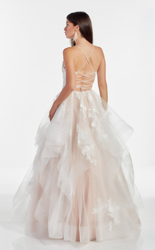 Alyce 60903 Diamond-White-Rose-Water