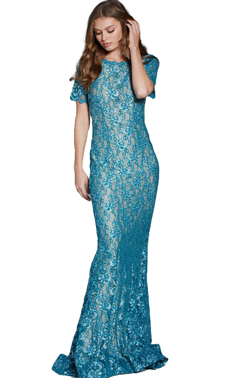 Jovani 60980BG Teal