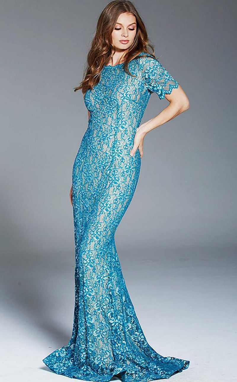Jovani 60980BG Teal