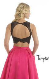 Temptation Dress 6100 Black-Fuchsia