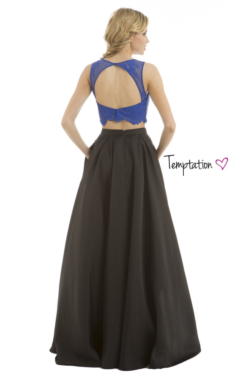 Temptation Dress 6100 Royal-Black