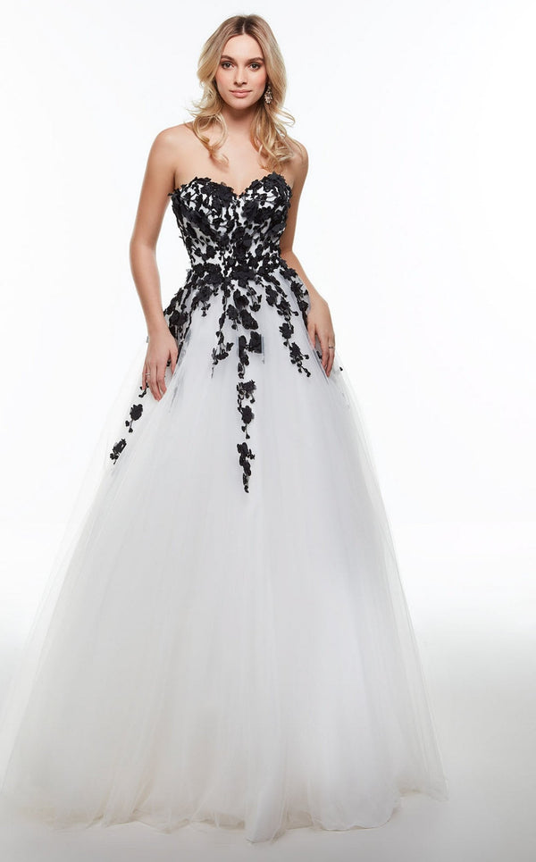 Alyce 61007 Diamond White/Black