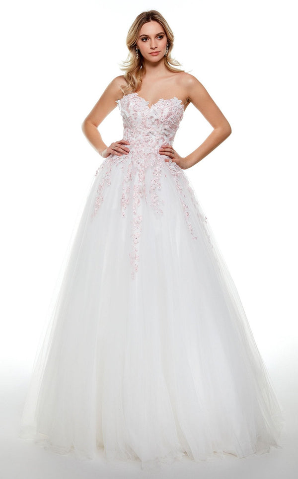 Alyce 61007 Diamond-White-Pink