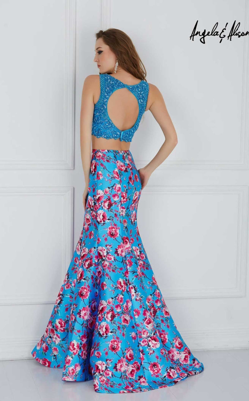 Angela and Alison 61011 Sky-Blue-Floral