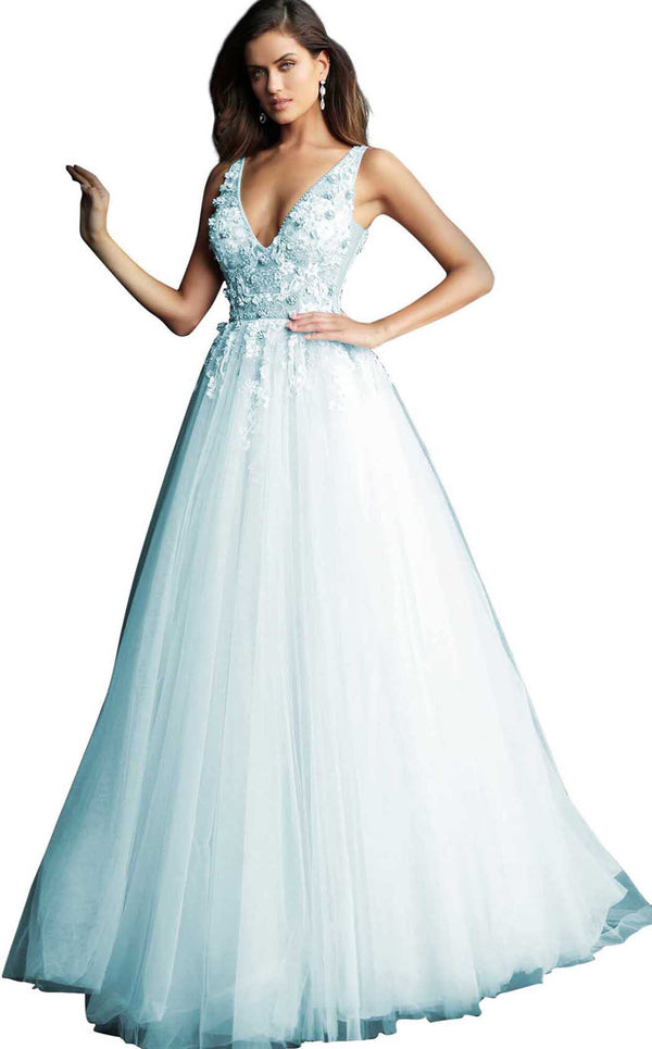 Jovani 61109 Light Blue