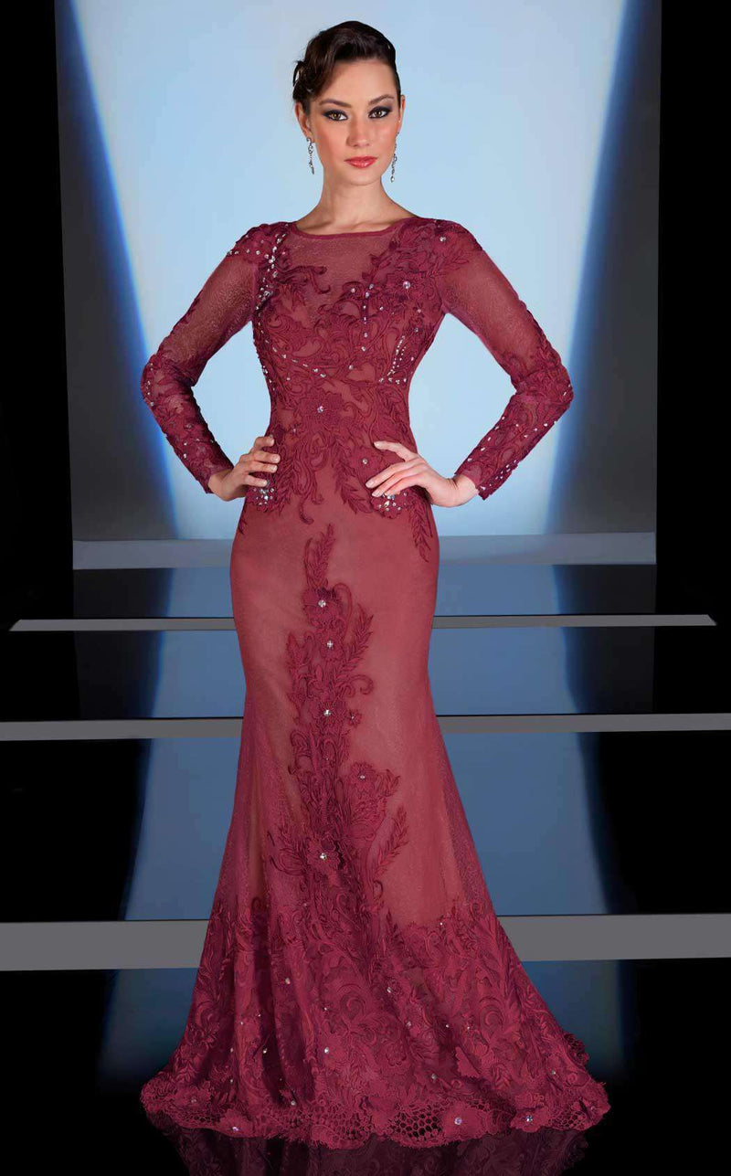 MNM Couture 0585 Burgundy