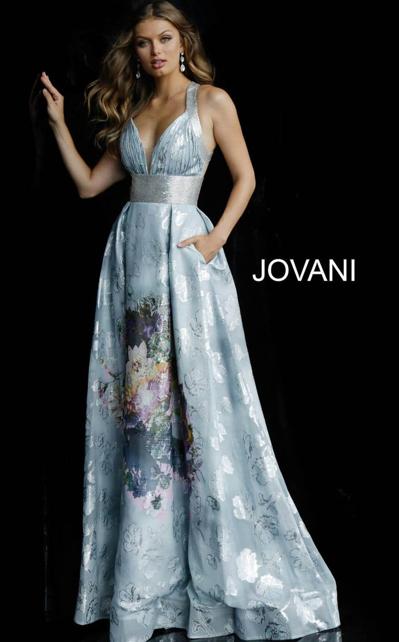 Jovani 61396 Blue Multi