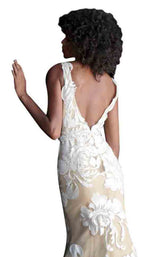 Jovani 61962BG Nude-White
