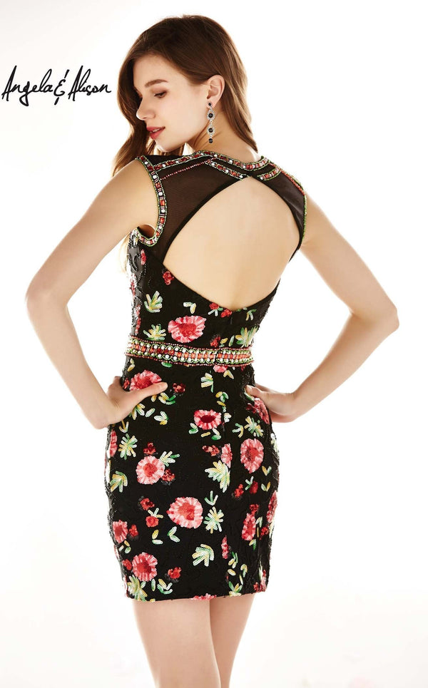 Angela and Alison 62038 Black Floral
