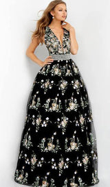 Jovani 62171 Black Multi