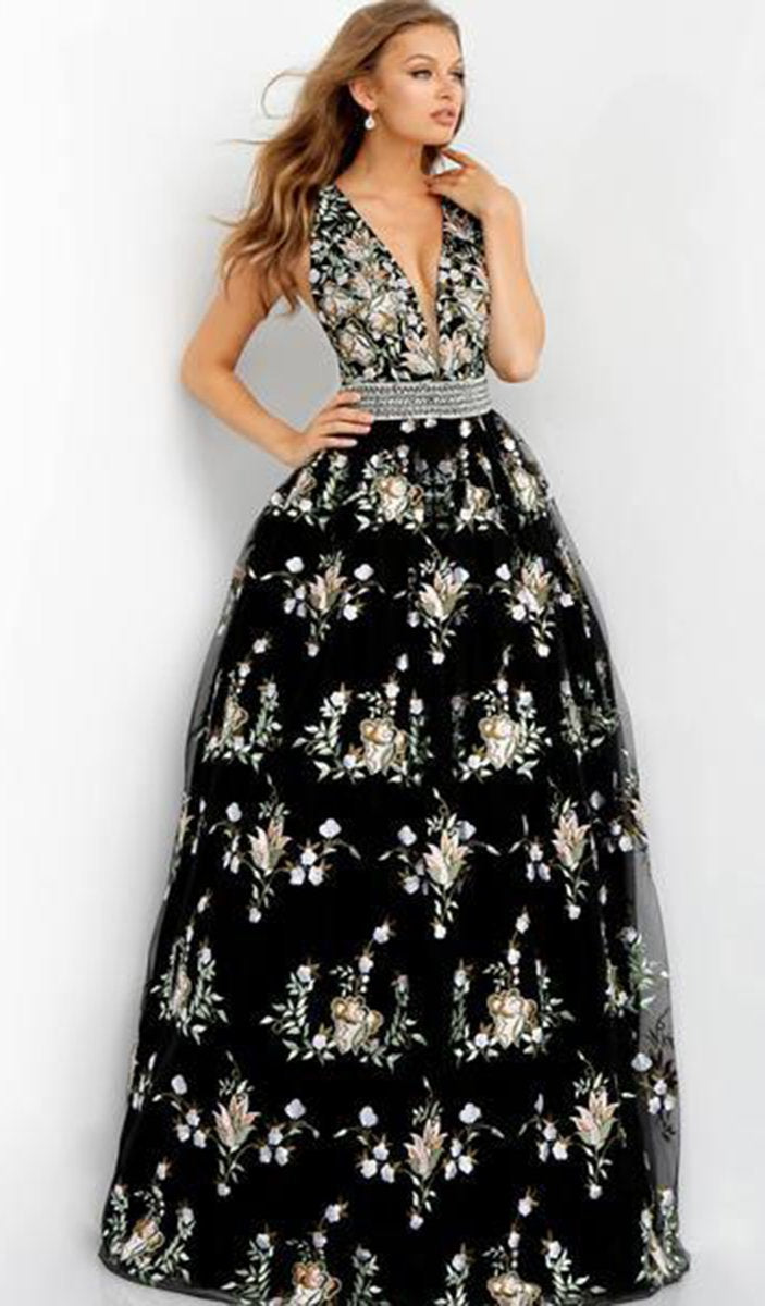 Jovani 62171 Black Multi
