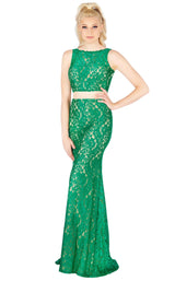 Mac Duggal 62412L Emerald Green