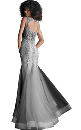 Jovani 62523 Nude/Silver