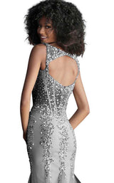 Jovani 62523BG Nude/Silver