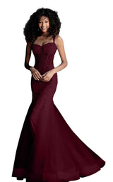 Jovani 62523 Black-Rose