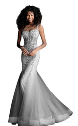 Jovani 62523 Nude/Silver