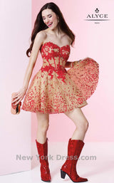 Alyce 4432 Red/Nude