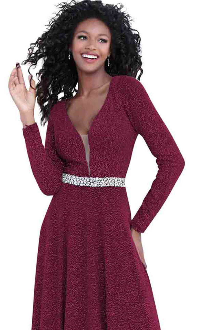 Jovani 62812 Burgundy