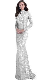 Jovani 63209 Off White/Nude