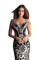 Jovani 63349BG Black/Gold