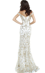 Jovani 63349BG White/Gold