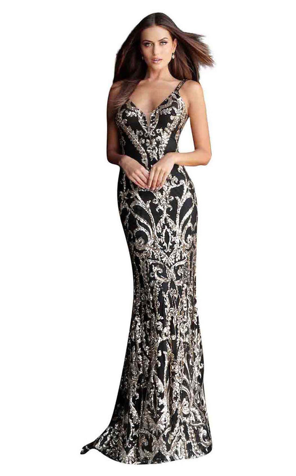 Jovani 63350BG Black/Gold