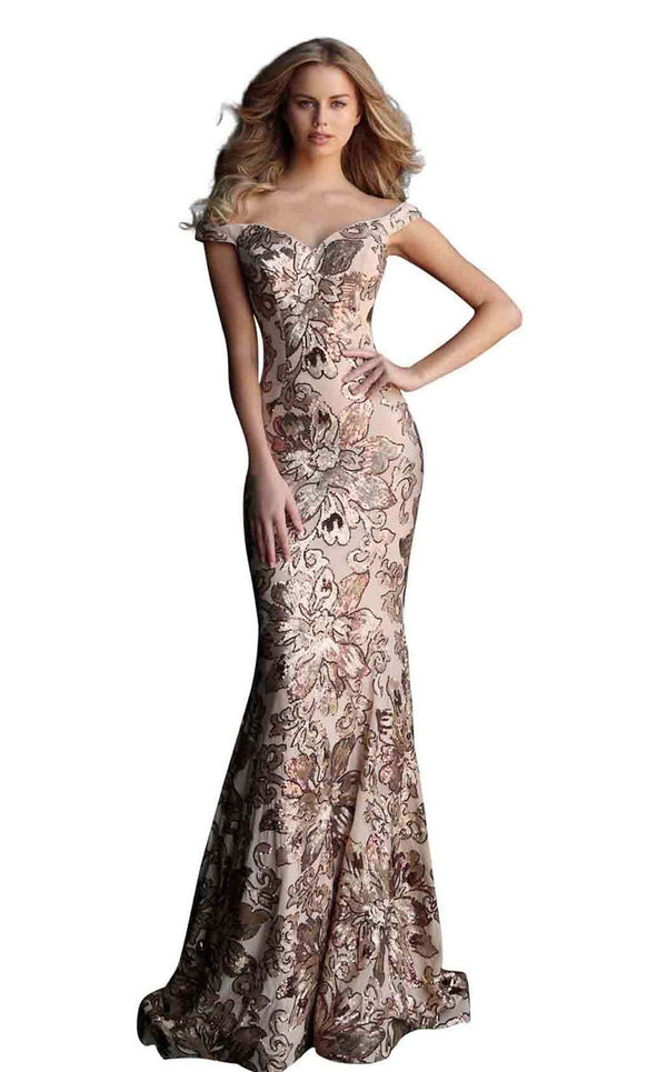 Jovani 63516 Copper-Gold