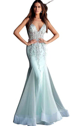 Jovani 63658BG Aqua