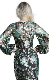 Jovani 63763BG Black/Green