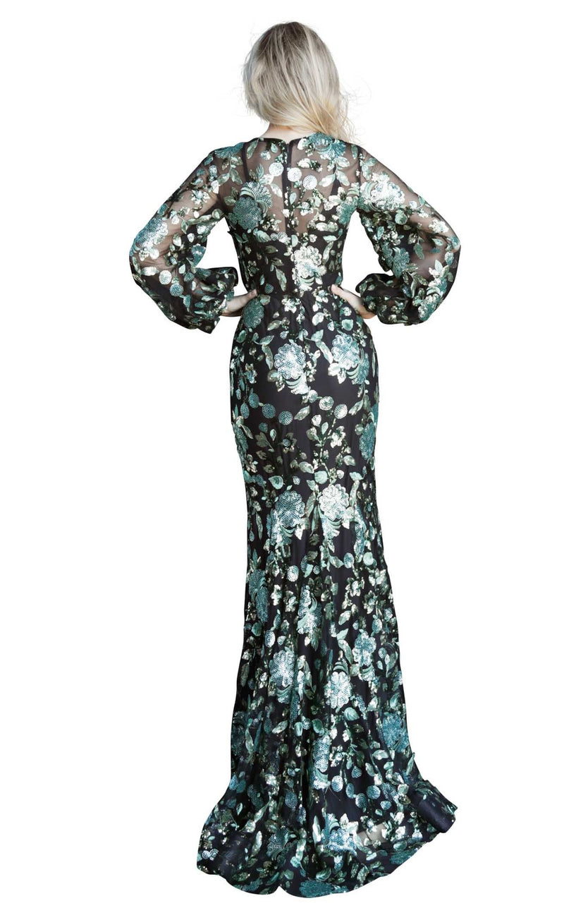 Jovani 63763 Black/Green