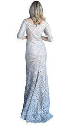 Jovani 63800 Silver/Nude