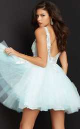 Jovani 63987 Off-White-Light-Blue