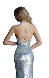 Jovani 64182BG Blue-Nude