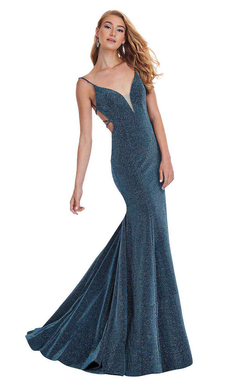 Rachel Allan 6424 Aqua-Silver