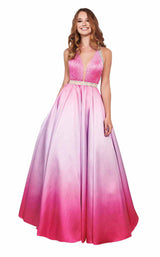 Rachel Allan 6425 Fuchsia-Lilac