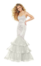 Jasz Couture 6429 Beige-Silver