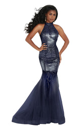 Jasz Couture 6434 Navy/Gunmetal