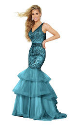 Jasz Couture 6443 Peacock