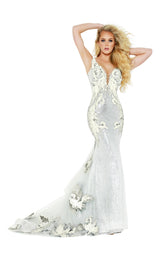 Jasz Couture 6450 Ivory-Silver