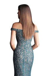 Jovani 64521BG Peacock